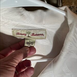Tommy Bahama White Silk Shirt